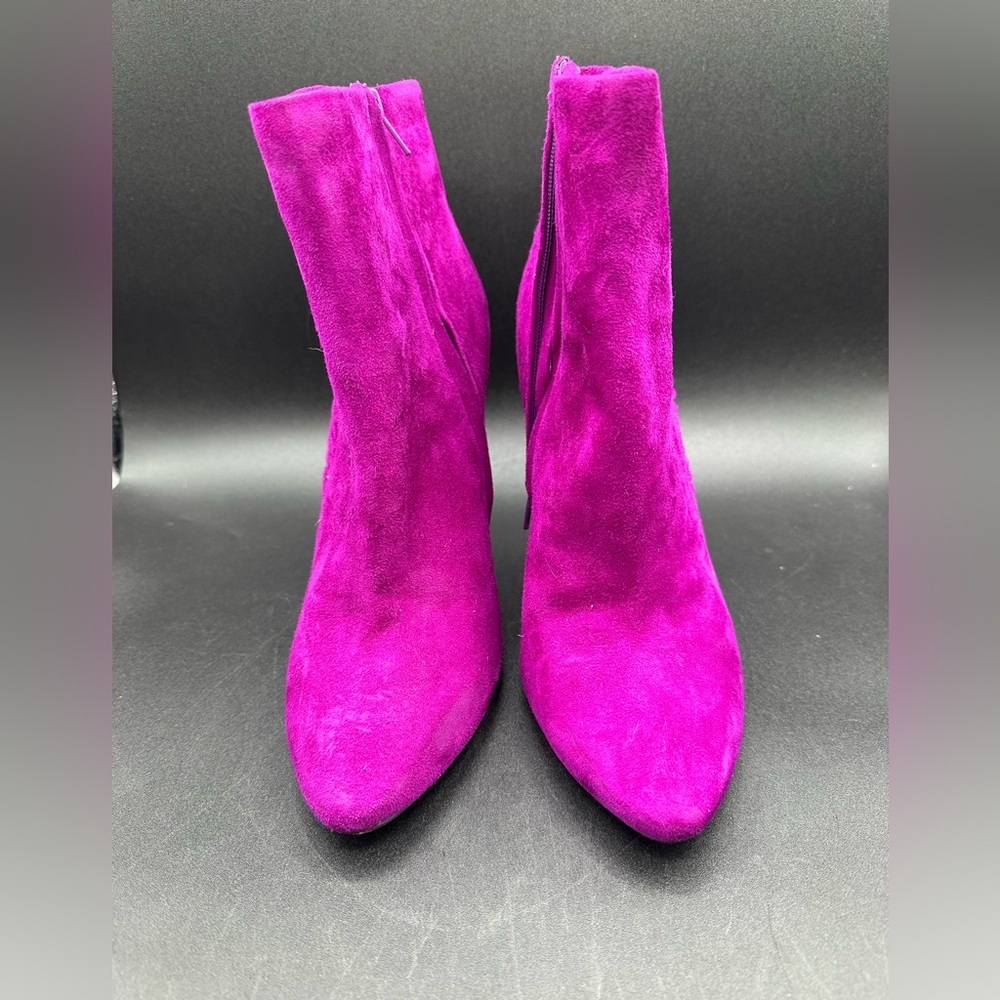 Kenneth Cole Rare Fuschia Leather Suede Booties See Together 8.5 M - Picture 2 of 7